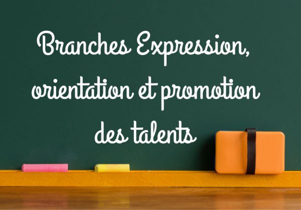 Branches Expression, orientation et promotion des talents